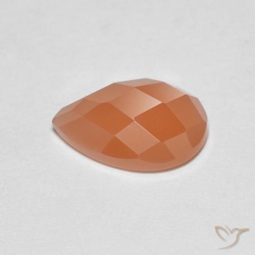 Pietra di luna Arancio Medio naturale da 1.09 ct, Forma a pera, Trasparente
