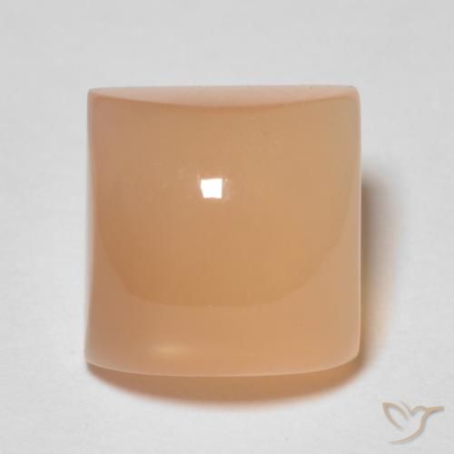 2.72ct Naturale Pesca Pietra di luna, Quadrato, Trasparente