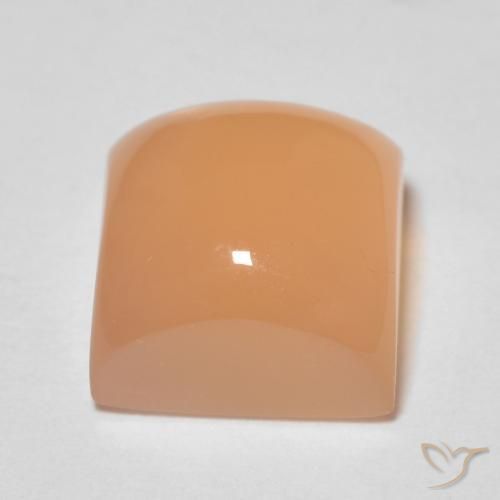 Pietra di luna Pesca naturale da 2.72 ct, Quadrato, Trasparente
