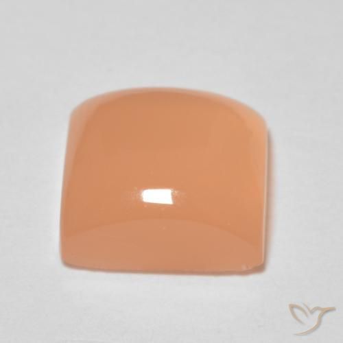 Pietra di luna Pesca naturale da 1.66 ct, Quadrato, Trasparente