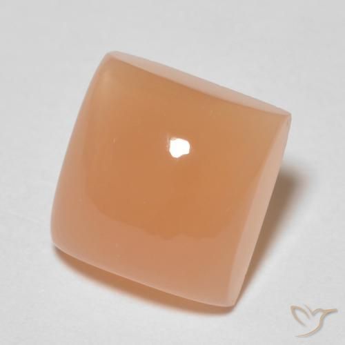 Pietra di luna Medium Light-Orange naturale da 2.12 ct, Quadrato, Trasparente