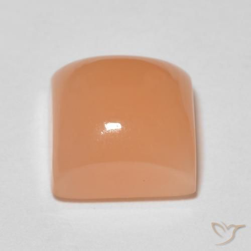 Pietra di luna Medium Light-Orange naturale da 2.12 ct, Quadrato, Trasparente