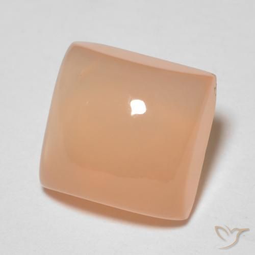 Pietra di luna Cantalupo Arancia naturale da 2.15 ct, Quadrato, Trasparente