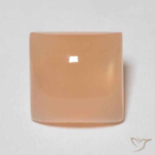 1.76ct Naturale Cantalupo Arancia Pietra di luna, Quadrato, Trasparente