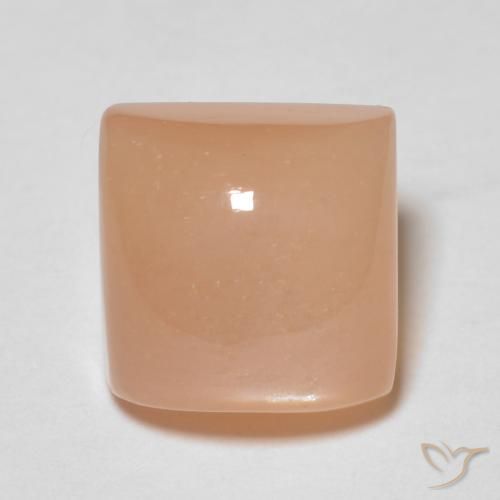 2.28ct Naturale Arancio Medio Pietra di luna, Quadrato, Trasparente