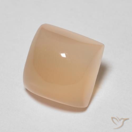 Pietra di luna Arancio Medio naturale da 1.69 ct, Quadrato, Trasparente