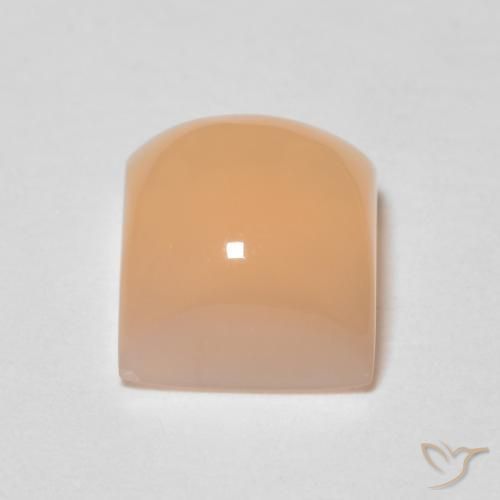 Pietra di luna Arancio Medio naturale da 1.69 ct, Quadrato, Trasparente