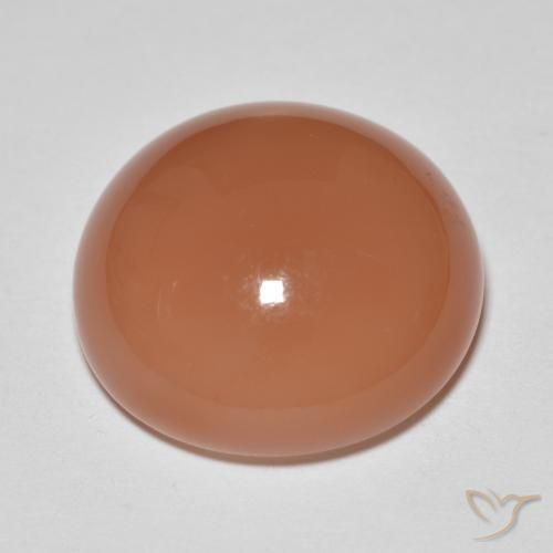 Pietra di luna Cantalupo Arancia naturale da 14.30 ct, Rotondo, Traslucido