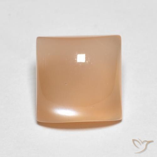 1.95ct Naturale Cantalupo Arancia Pietra di luna, Quadrato, Traslucido