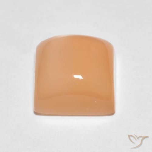 Pietra di luna Cantalupo Arancia naturale da 2.14 ct, Quadrato, Traslucido