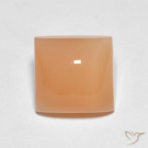 1.74ct Naturale Pesca Pietra di luna, Quadrato, Traslucido