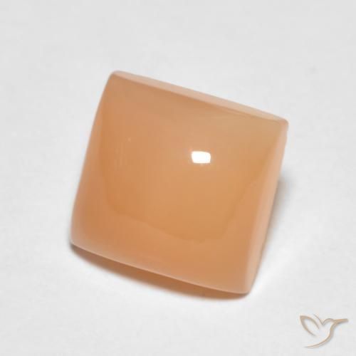 Pietra di luna Pesca naturale da 1.74 ct, Quadrato, Traslucido