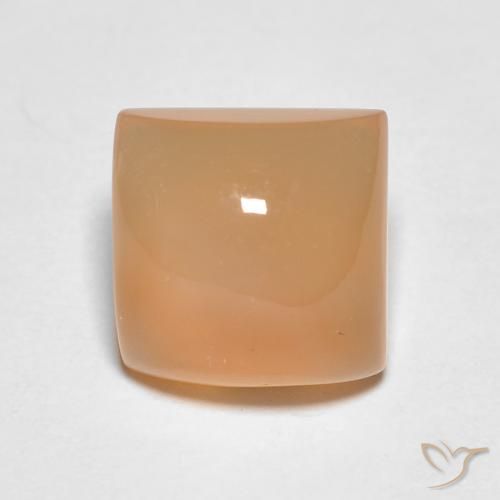 2.13ct Naturale Pesca Pietra di luna, Quadrato, Traslucido