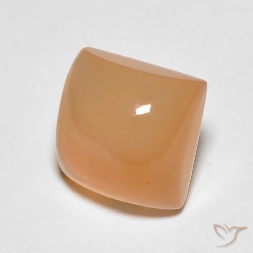 Pietra di luna Pesca naturale da 2.13 ct, Quadrato, Traslucido