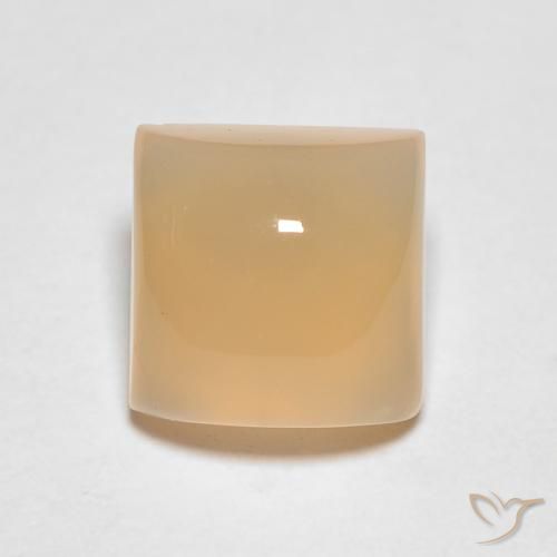 1.61ct Naturale Arancio Medio Pietra di luna, Quadrato, Traslucido