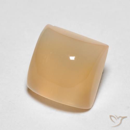 Pietra di luna Arancio Medio naturale da 1.61 ct, Quadrato, Traslucido
