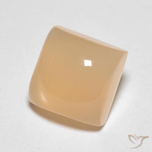 Pietra di luna Arancio Medio naturale da 1.75 ct, Quadrato, Traslucido