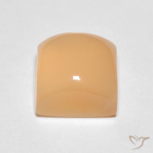 Pietra di luna Arancio Medio naturale da 1.75 ct, Quadrato, Traslucido