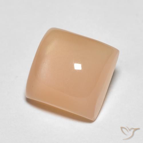 Pietra di luna Arancio Medio naturale da 2.28 ct, Quadrato, Traslucido