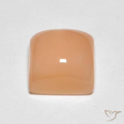 Pietra di luna Arancio Medio naturale da 2.28 ct, Quadrato, Traslucido