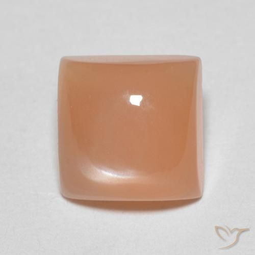 2.06ct Naturale Cantalupo Arancia Pietra di luna, Quadrato, Traslucido
