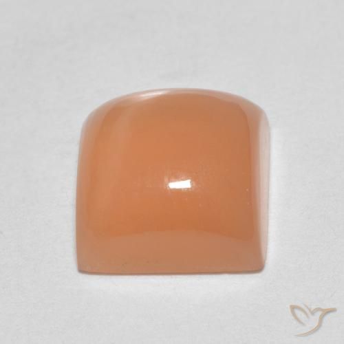 Pietra di luna Cantalupo Arancia naturale da 2.06 ct, Quadrato, Traslucido