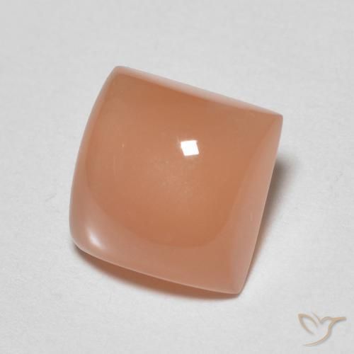 Pietra di luna Pesca naturale da 1.85 ct, Quadrato, Traslucido