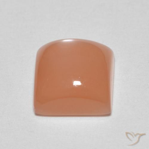 Pietra di luna Pesca naturale da 1.85 ct, Quadrato, Traslucido