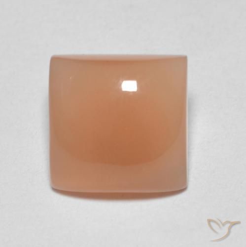 1.70ct Naturale Cantalupo Arancia Pietra di luna, Quadrato, Traslucido