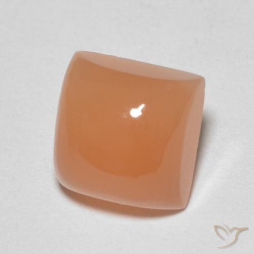 Pietra di luna Arancio rossastro chiaro naturale da 2.11 ct, Quadrato, Traslucido