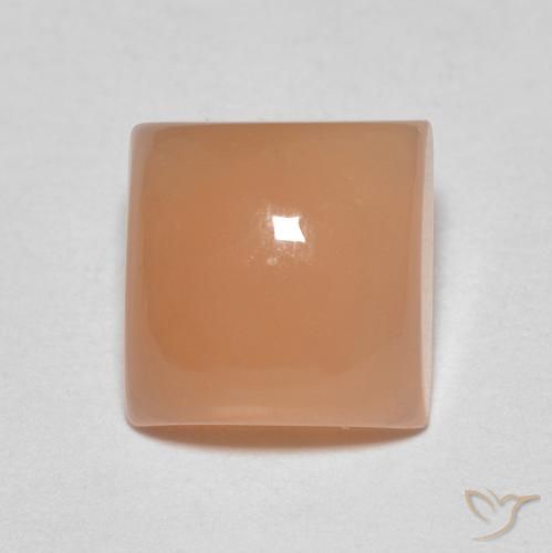 2.01ct Naturale Cantalupo Arancia Pietra di luna, Quadrato, Traslucido