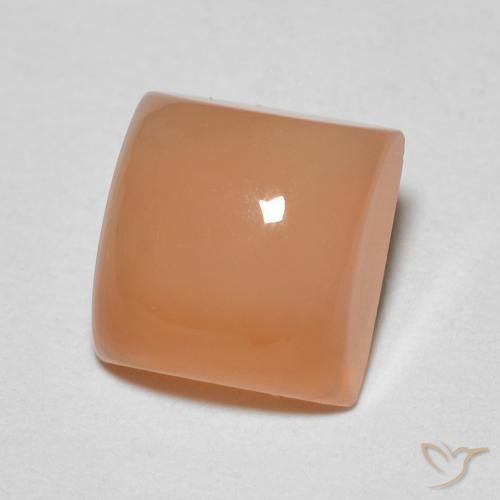 Pietra di luna Cantalupo Arancia naturale da 2.01 ct, Quadrato, Traslucido