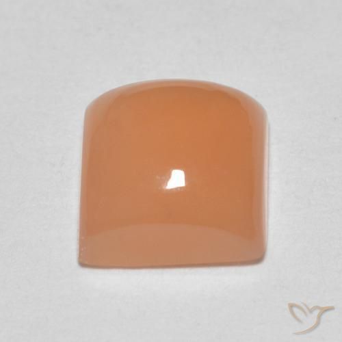 Pietra di luna Cantalupo Arancia naturale da 2.01 ct, Quadrato, Traslucido