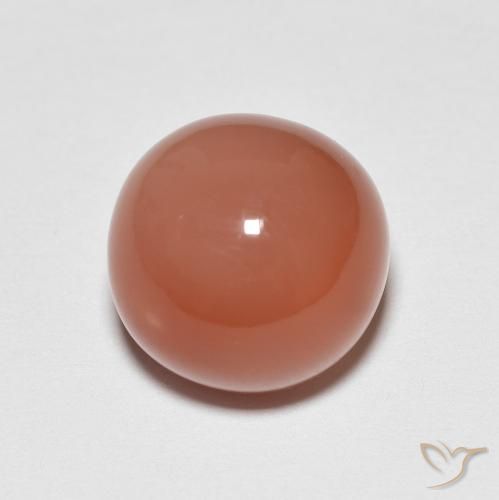 Pietra di luna Arancia Fuoco naturale da 5.13 ct, Rotondo, Opaco