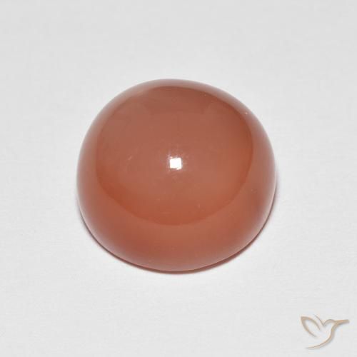 Pietra di luna Arancia Fuoco naturale da 5.13 ct, Rotondo, Opaco
