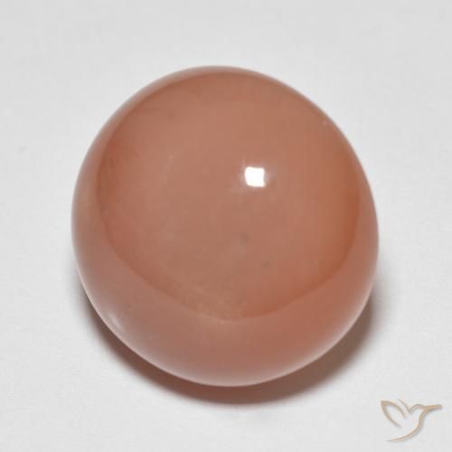 Pietra di luna Arancio Medio naturale da 9.40 ct, Rotondo, Traslucido