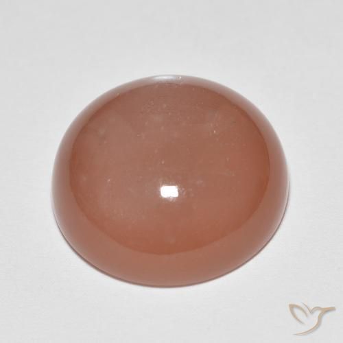 Pietra di luna Arancio Medio naturale da 9.40 ct, Rotondo, Traslucido