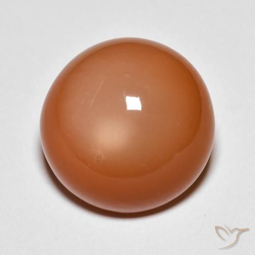 10.07ct Naturale Arancio Medio Pietra di luna, Rotondo, Opaco