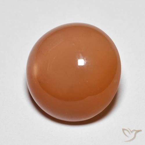 Pietra di luna Arancio Medio naturale da 10.07 ct, Rotondo, Opaco