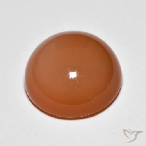Pietra di luna Arancio Medio naturale da 10.07 ct, Rotondo, Opaco