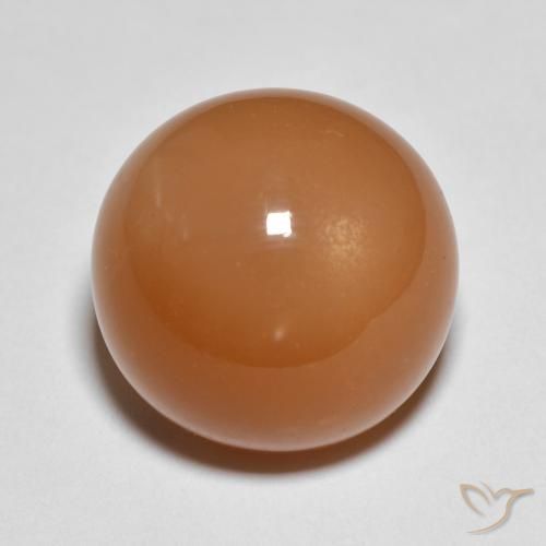 Pietra di luna Arancio Medio naturale da 11.91 ct, Rotondo, Traslucido