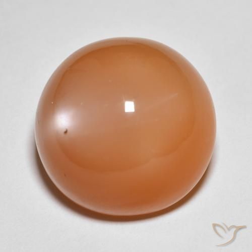 Pietra di luna Arancio rossastro chiaro naturale da 18.54 ct, Rotondo, Traslucido
