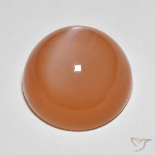 Pietra di luna Arancio rossastro chiaro naturale da 18.54 ct, Rotondo, Traslucido