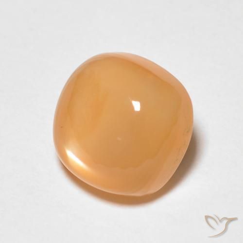 Pietra di luna Arancio Medio naturale da 1.74 ct, Cuscino, Traslucido
