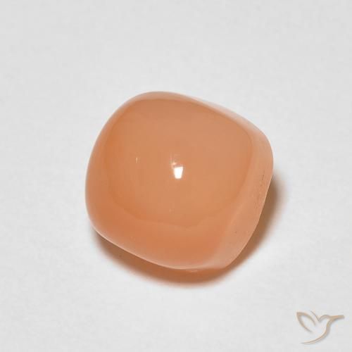 Pietra di luna Arancione chiaro naturale da 1.51 ct, Cuscino, Traslucido