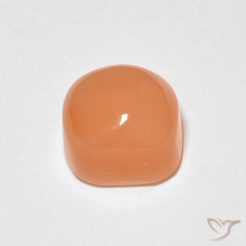 Pietra di luna Arancione chiaro naturale da 1.51 ct, Cuscino, Traslucido