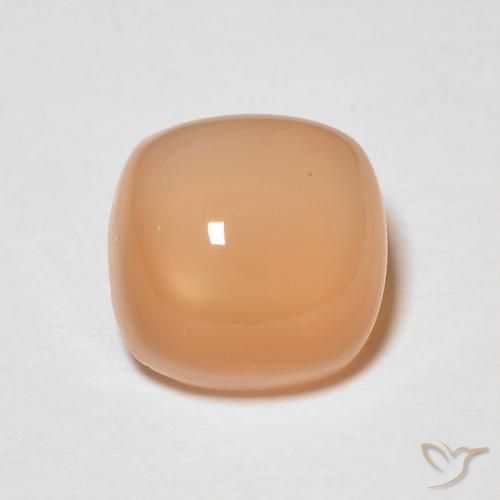 1.56ct Naturale Medium Light-Orange Pietra di luna, Cuscino, Traslucido, Photo A