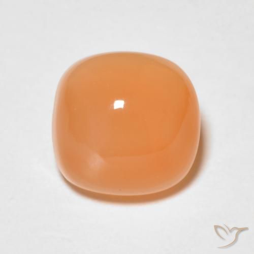 Pietra di luna Arancione rossastra naturale da 1.78 ct, Cuscino, Traslucido