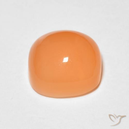 Pietra di luna Arancione rossastra naturale da 1.78 ct, Cuscino, Traslucido