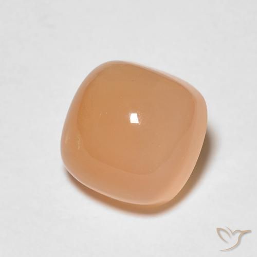 Pietra di luna Medium Light-Orange naturale da 1.66 ct, Cuscino, Traslucido